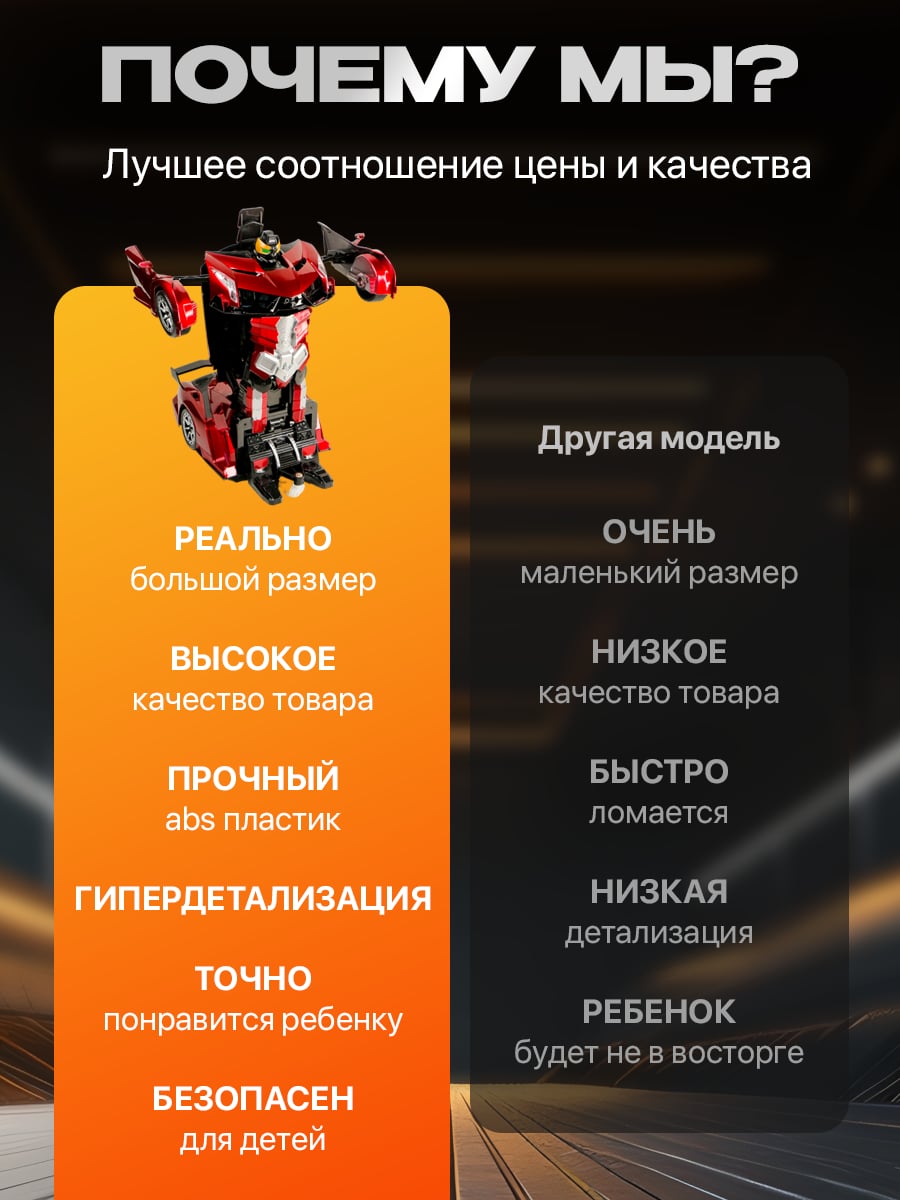 Робот трансформер на радиоуправлении большой