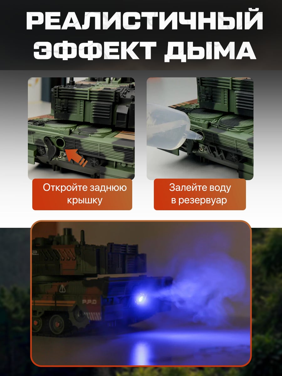 Танк радиоуправляемый стреляющий с пульками