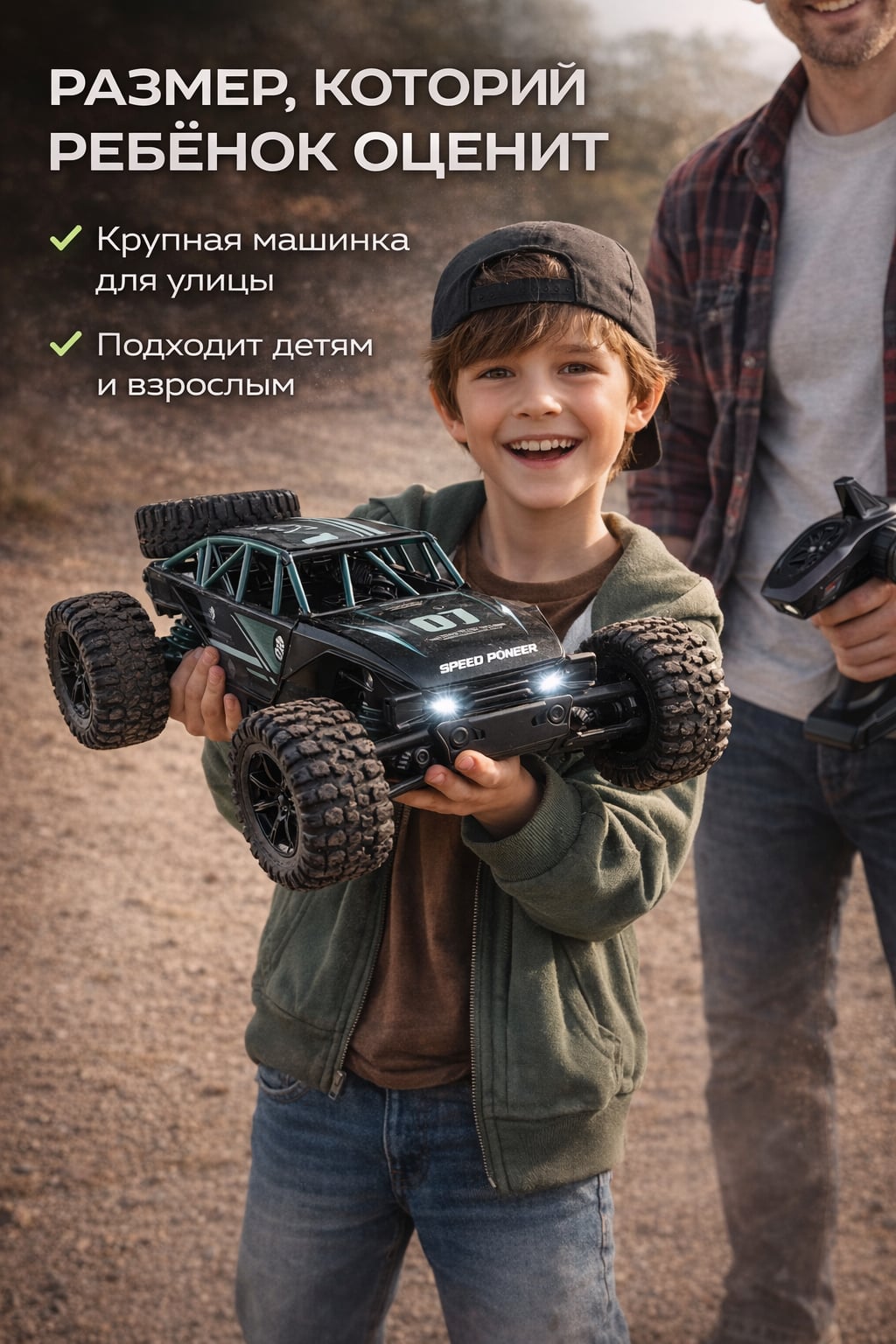 Машинка на радиоуправлении багги 4WD для мальчиков