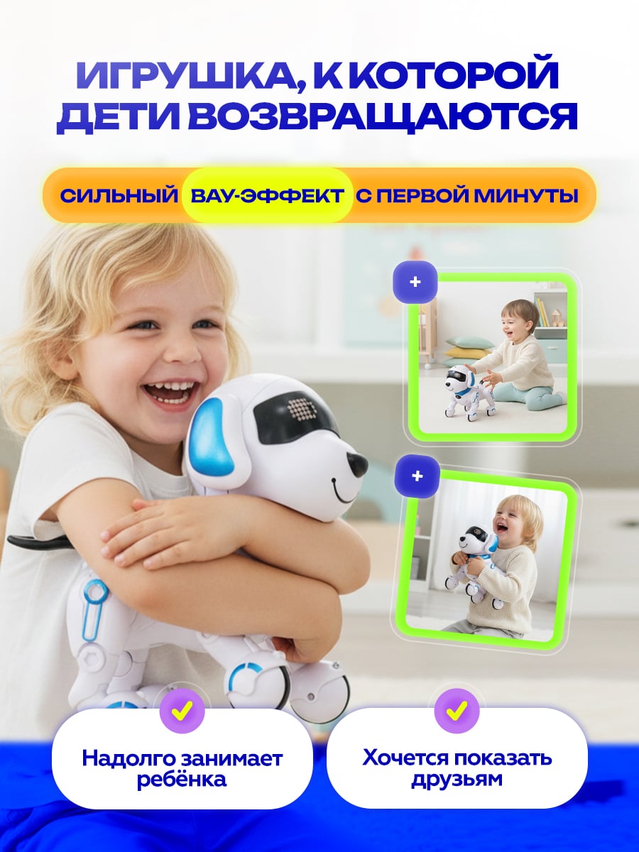 Интерактивная умная робот собака